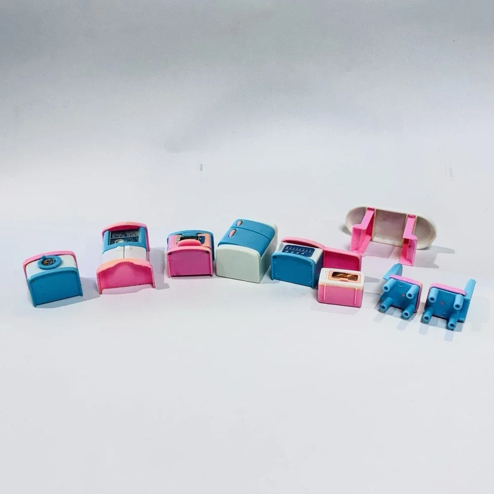 Vintage 90s Toys R Us‎ Geoffrey My Sweet Home 9pc Kitchen Doll House Furniture
